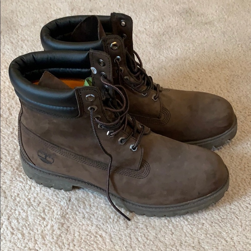 Timberland Men’s 6 inch Dark Brown Work Boot